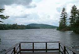 View of Lake Durantn from the campground.