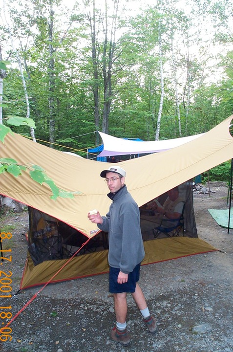 Marc in the campsite