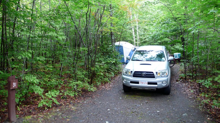 Site 31 - Bill's truck and tent